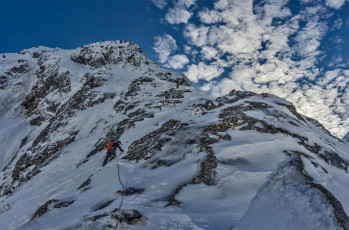 Above Homer Saddle, on the lower section of Talbots Ladder.