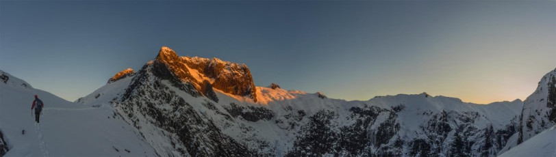 Mount Belle at dusk, from Homer Saddle.