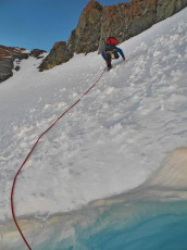 Crossing the Linda shelf.