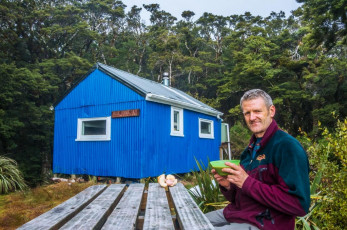 Near the top of Blue Range I met the only people I encountered during the two days. They probably wondered why I plodded up the ridge like a poorly oiled, battery depleted robot. It had been a big two days, befitting the effort needed to reach the fifteen 1,500ers of the Tararuas. End result -  stuffed, but happy.
