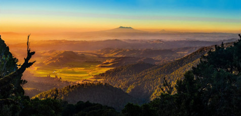 We even had a picture postcard view out across the lowlands to Mount Ruapehu. Our water supply was sweet and so was life.