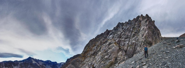 Our intended route is graded 3, 15 so, not having done much rock climbing, I was excited to see just how difficult this would be.