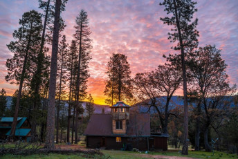 We rented a charming, spacious log cabin off Big Oak Flat Road, inside the park gates, just a ten minute drive from Yosemite Village. Ten minutes that is if the traffic doesn’t stack up. Being there in April put us outside the busy summer season, but road works still caused major jams on the single road tracing the Merced River into Yosemite Valley. I’m not a fan of crowds and, even in springtime, there were more than enough punters and their vehicles roaming the valley. I wouldn’t enjoy the congestion that must be part of a summer visit.