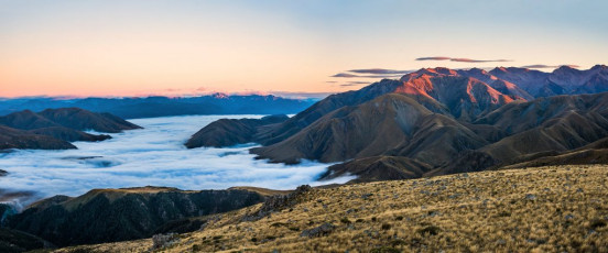 A section of the Winterslow Range at dawn