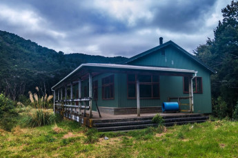 But it was already 4pm and I still had to get over Cone Ridge before dark. Another 650m climb and 700m descent later I trudged in to a deserted Totara Flats Hut, just on nightfall.