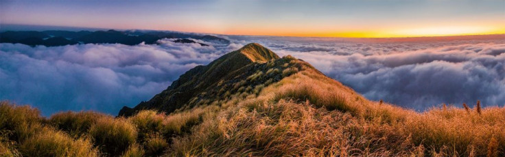 Splot! A drop of water from one of the blades of tussock that had been tickling me throughout the night hit me in the eye. I checked my watch – 5am, then looked around me to see a glorious scene. Sections of tops poked out of a sunken cloud blanket cloaking the lower slopes. The Horizon showed the first crimson signs of the new day approaching. ‘You little beauty!’ This image - Dawn view east, along Neill Ridge, towards Winchcombe Peak